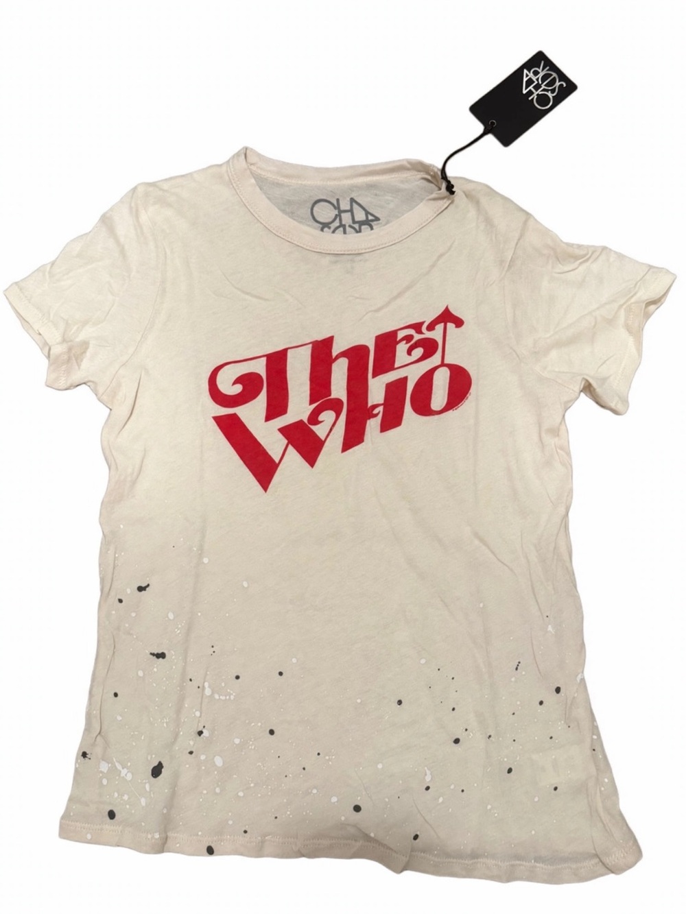 NWT Chaser The Who Cream Graphic Tee size medium
